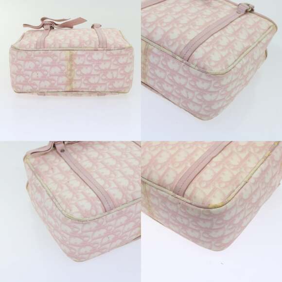 DIOR Trotter Romantic Hand Bag Pvc Leather Pink 09 Bo 09 Bo - Picture 10 of 12